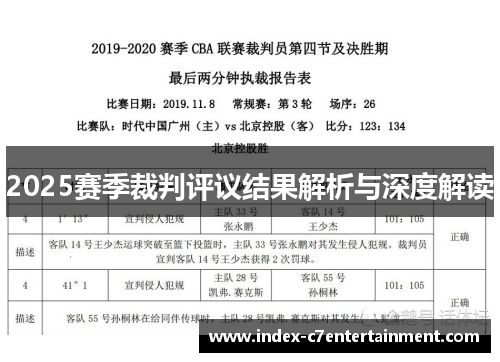 2025赛季裁判评议结果解析与深度解读