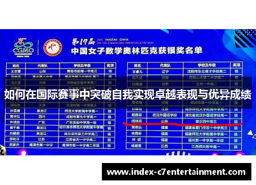 如何在国际赛事中突破自我实现卓越表现与优异成绩